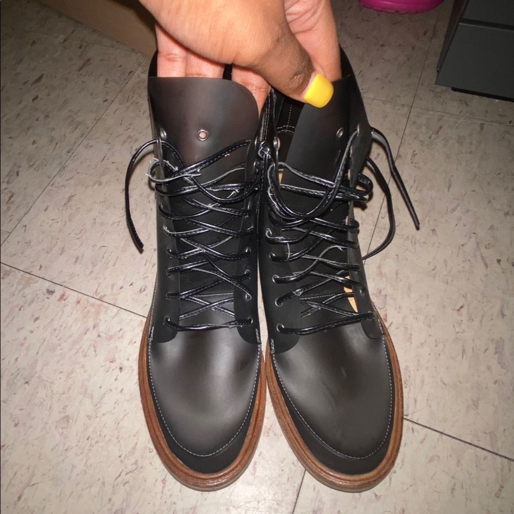 MM6 translucent ankle boot